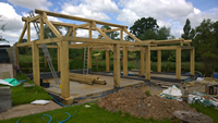 Oak frame built