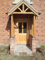 Premium oak for both porch and door