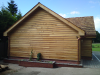 Premium oak board cladding